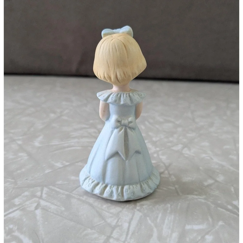 Enesco Growing Up‎ Birthday Girls 2 Blue Dress Figurine 1982